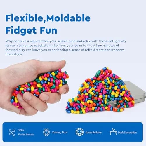 DYRDM Ferrite Putty 300+ Multicolors | Stress Relief Desk Accessory for Adults thumbnail 3