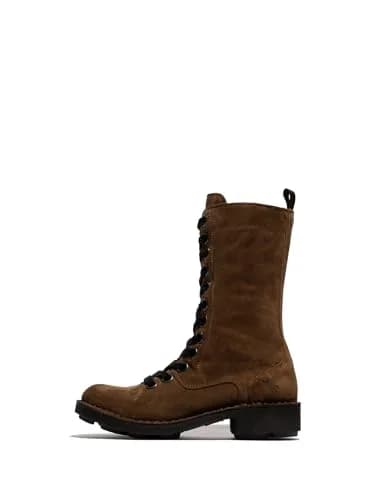 Fly London Nole176fly Fashion Boot, Elephant, US 7/7.5 | Stylish Leather Mid-Calf Boot thumbnail 1