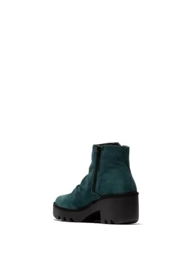 Fly London Tulp592fly Shoes Ankle-High Loafers & Slip-Ons | Casual Comfort with Rich Leather (Petrol, US 6/6.5) thumbnail 3