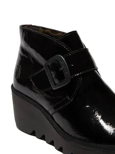 Fly London Birt397Fly Women's Boots 7.5-8 | Patent Leather, Wedge Heel, Waterproof thumbnail 5