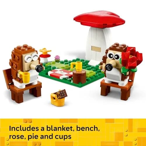LEGO Bundle of Roses & Hedgehog Picnic Set | Creative Building Gift for Kids & Adults thumbnail 6