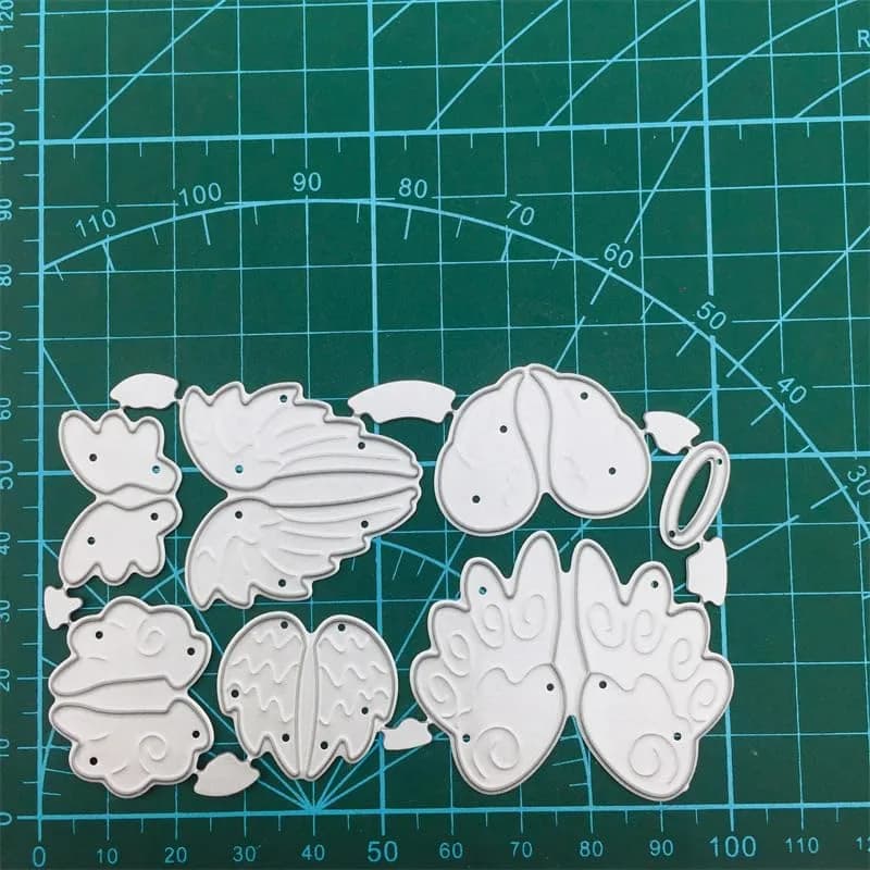 DIY Scrapbooking Artist Angel Wings Metal Cutting Dies Set | 10.3cm x 6.5cm (4.06" x 2.56") thumbnail 2