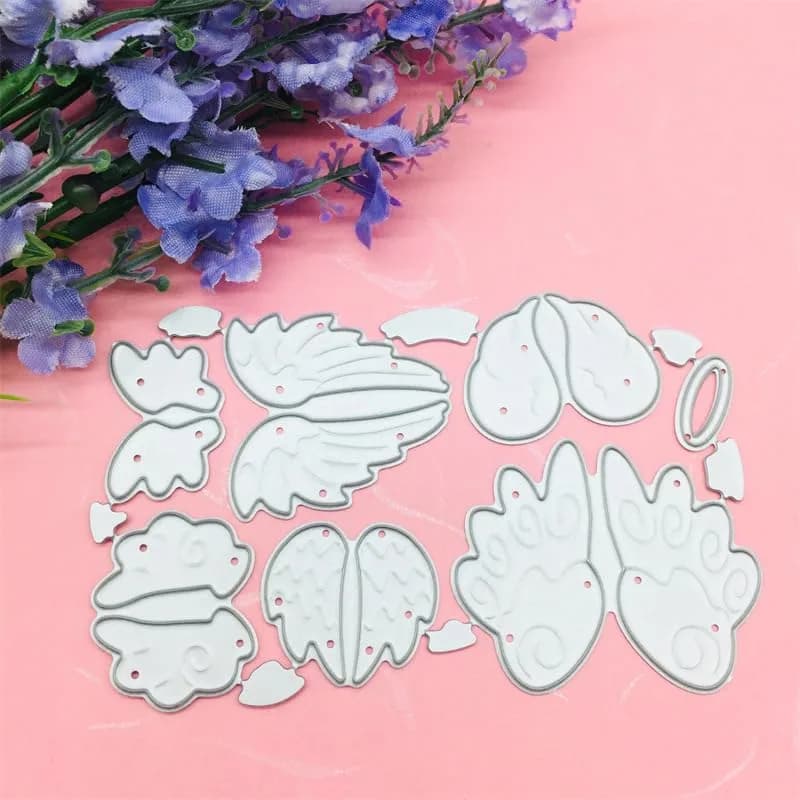 DIY Scrapbooking Artist Angel Wings Metal Cutting Dies Set | 10.3cm x 6.5cm (4.06" x 2.56") thumbnail 5
