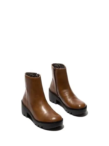 FLY London Women's Toor513flyFashion Boot, camel, size 7/7.5 | Retro ankle-high leather boot for casual wear thumbnail 2