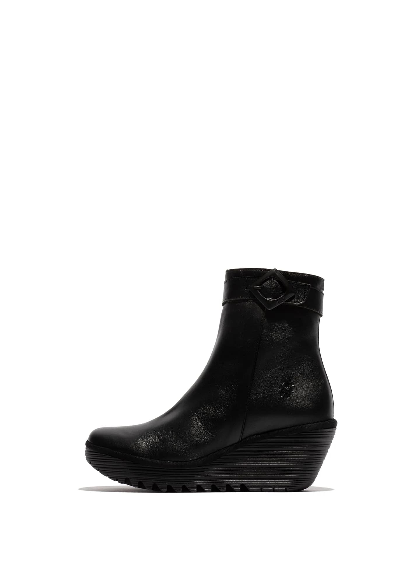 FLY London Women's Yuji596fly Chelsea Boot, black, US 9/9.5 | Stylish Casual Ankle Boot