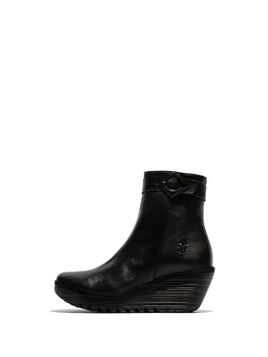 FLY London Women's Yuji596fly Chelsea Boot, black, US 9/9.5 | Stylish Casual Ankle Boot thumbnail 1