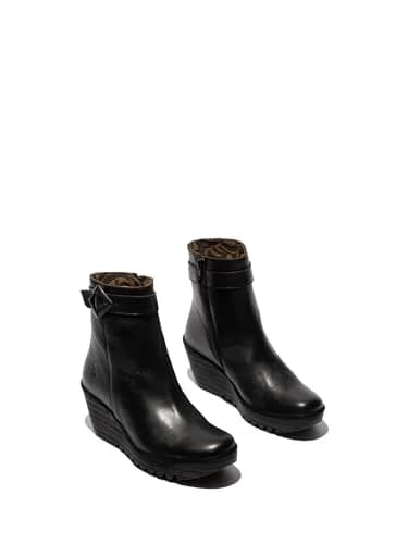 FLY London Women's Yuji596fly Chelsea Boot, black, US 9/9.5 | Stylish Casual Ankle Boot thumbnail 2