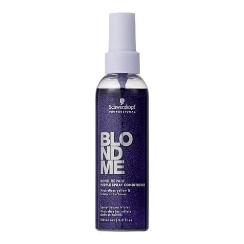BlondMe Bond Repair Purple Spray Conditioner 5 Fl Oz | Neutralizes Yellow & Brassy Tones | Strengthens & Repairs Blonde Hair thumbnail 1