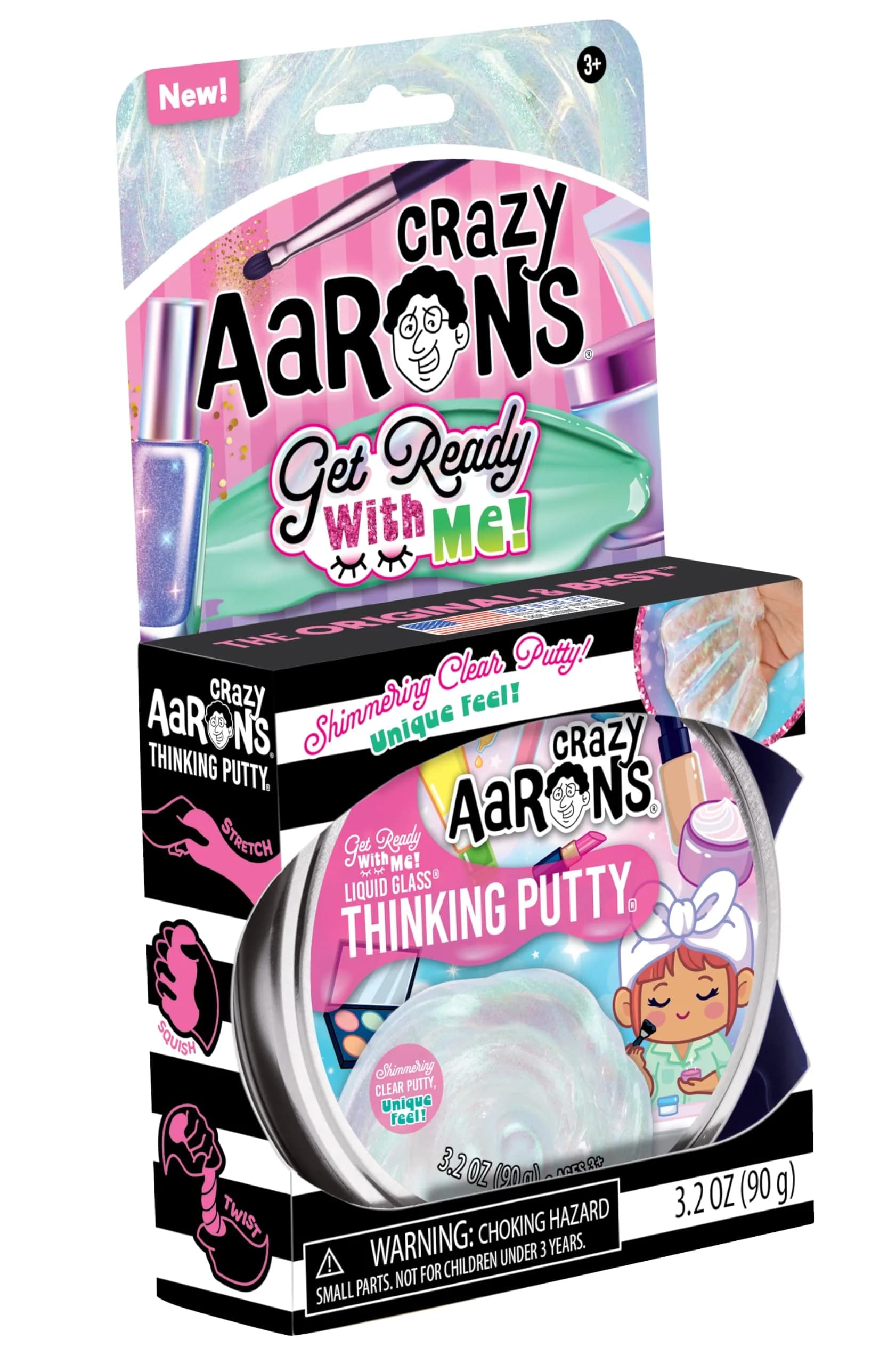 Crazy Aaron's Get Ready with Me Thinking Putty 95ml (3.2 oz) | Sparkly Color-Shifting Toy - view 7