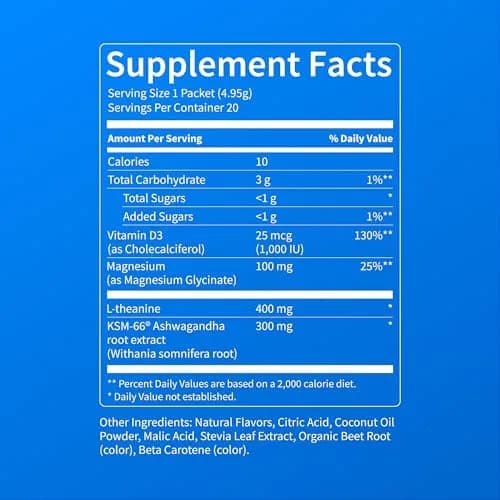 Nello Supercalm Powdered Drink Mix Orange Creamsicle 20 Servings (3 oz) | Cortisol Reducer & Sleep Aid with L-Theanine, Ashwagandha, Magnesium, Vitamin D thumbnail 8