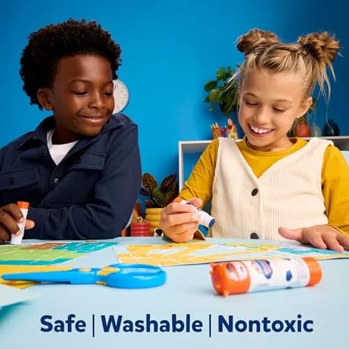 Elmer's Glue Sticks Combo Pack, BlooStick Buddies & Disappearing Purple, 12 Count (6g Each) | Fun, Washable School & Craft Adhesive thumbnail 4