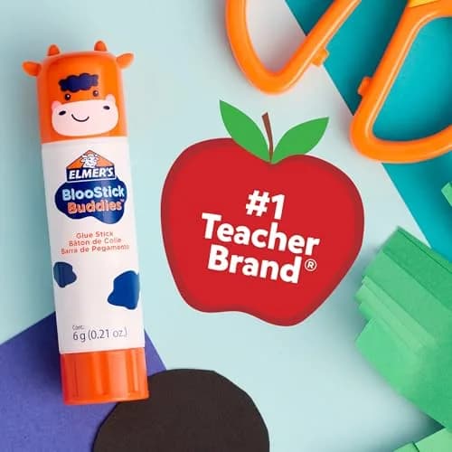 Elmer's Glue Sticks Combo Pack, BlooStick Buddies & Disappearing Purple, 12 Count (6g Each) | Fun, Washable School & Craft Adhesive thumbnail 8