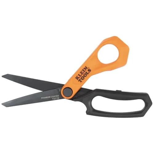 Klein Tools T2110 Titanium-Coated Professional Shears, 10-Inch | Heavy-Duty Cutting for Sheet Metal, Leather, and Flooring thumbnail 2
