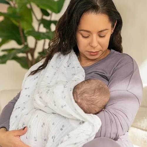 aden + anais Essentials Cotton Muslin Swaddle, 44x44 Inches | Breathable Baby Blanket for Newborns & Infants thumbnail 2