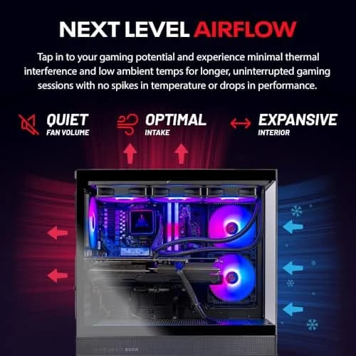 Skytech Azure 3 Gaming PC Desktop Ryzen 7 9800X3D 4.7 GHz 16GB RTX 5080 2TB SSD Win 11 | High-Performance Gaming Rig thumbnail 4