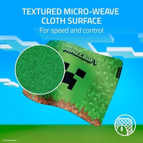 Razer Gigantus V2 Minecraft Edition Gaming Mouse Pad Medium | Textured Micro-Weave Cloth Surface thumbnail 4