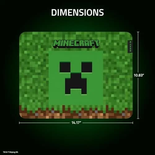 Razer Gigantus V2 Minecraft Edition Gaming Mouse Pad Medium | Textured Micro-Weave Cloth Surface thumbnail 3