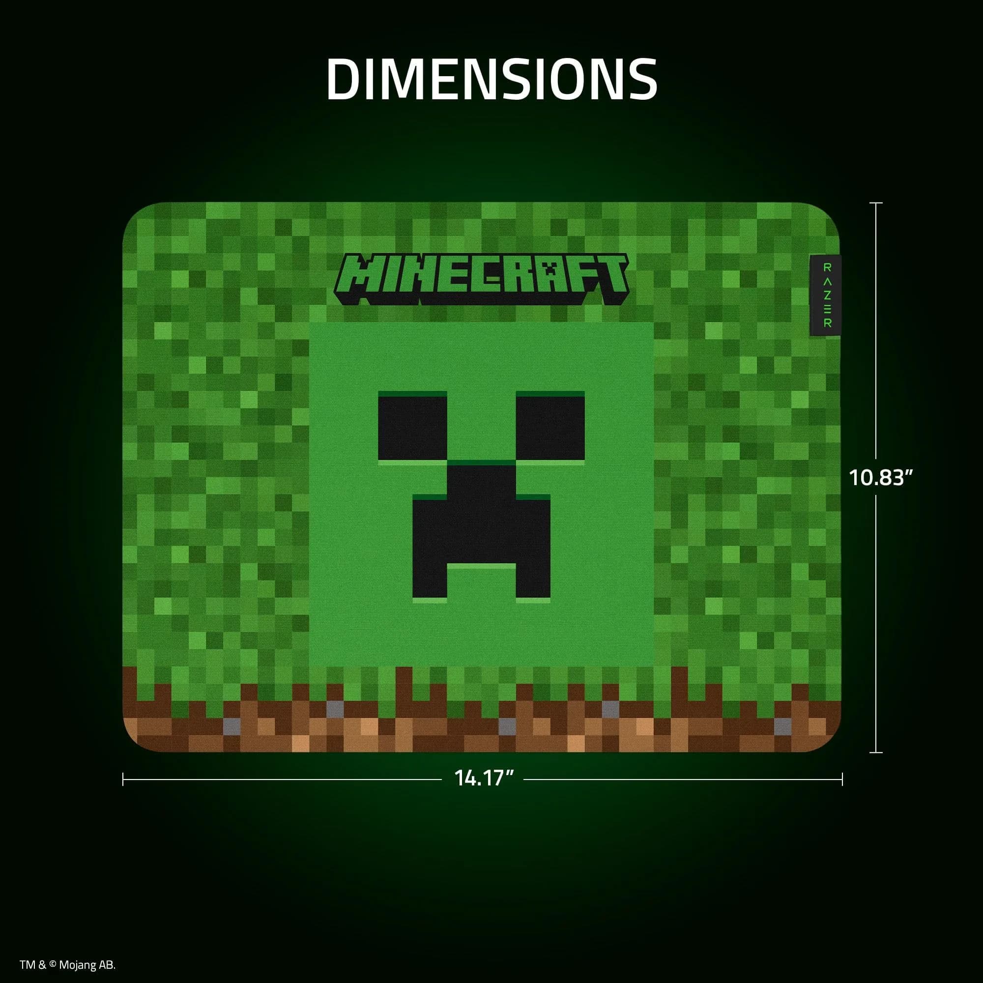 Razer Gigantus V2 Minecraft Edition Gaming Mouse Pad Medium | Textured Micro-Weave Cloth Surface - view 3