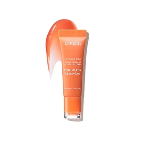 LANEIGE Lip Glowy Balm Tinted Lip Treatment Tube with Shea & Murumuru Butters, Peach Iced Tea | Hydrating, Glossy, Non-Sticky Shine thumbnail 1