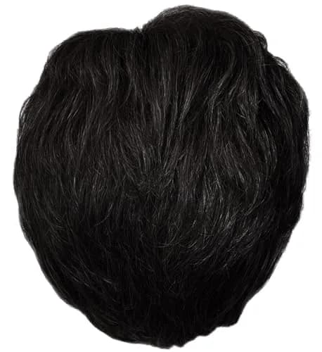 Hair u wear HIM Style Elite Short Boy Cut Hand-Tied Wig for Men, Average-Large Cap, M1S Black | Heat-Friendly, Monofilament Top thumbnail 6
