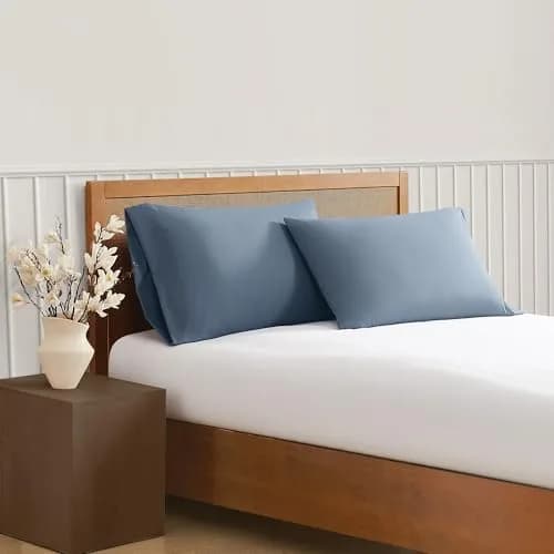 TRULY SOFT Green Pillowcase Pair | Solid Color, 15-inch Deep Elastic Fit, OEKO-TEX Certified thumbnail 1
