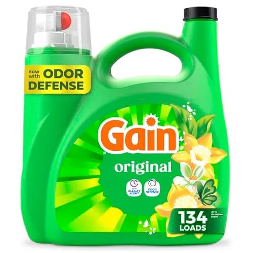 Gain Liquid Laundry Detergent Original Scent 177 fl oz (6.64 L) | Odor Defense for HE Machines thumbnail 1