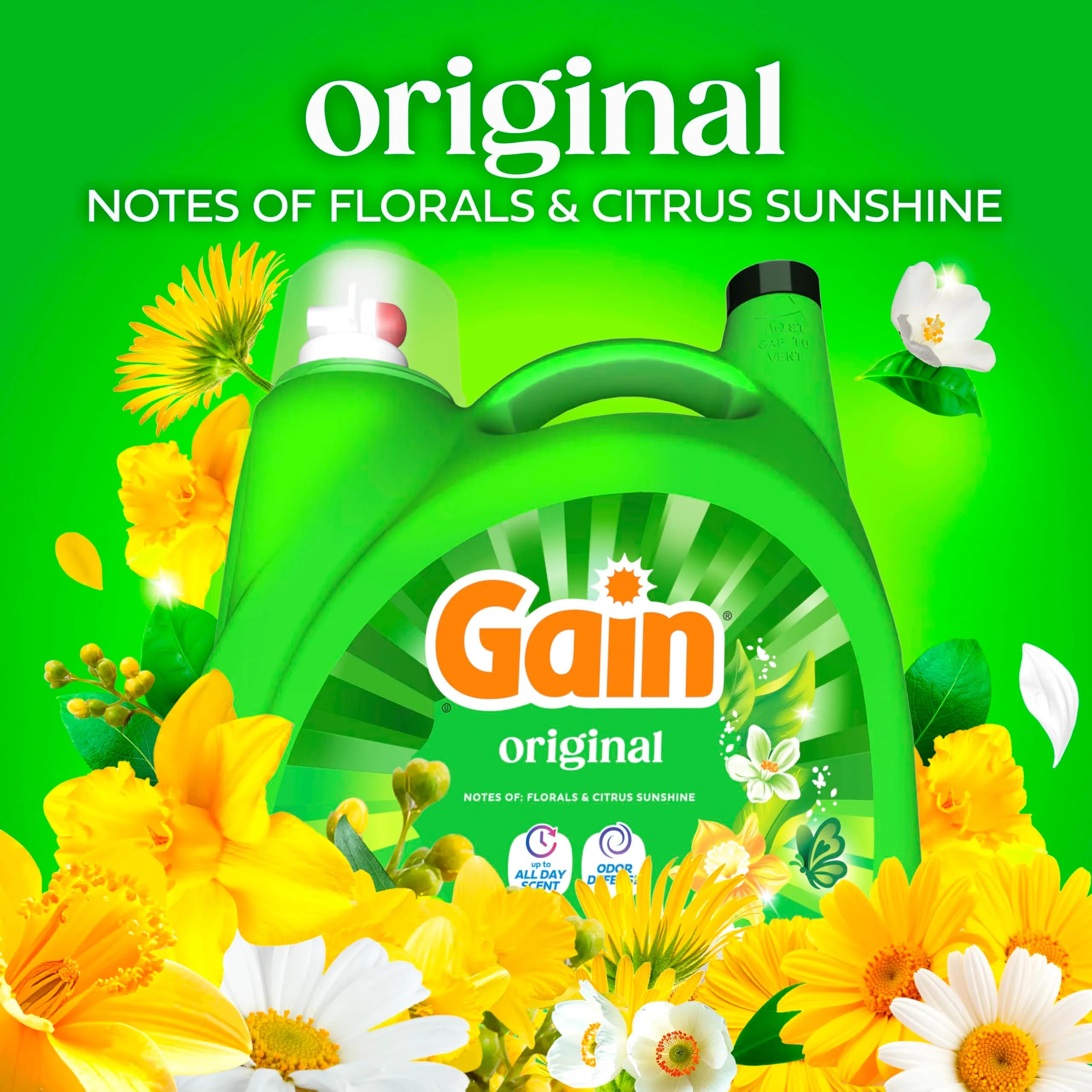 Gain Original Scent Liquid Laundry Detergent, 177 Fl Oz - Concentrated Formula for Indian Homes - view 4
