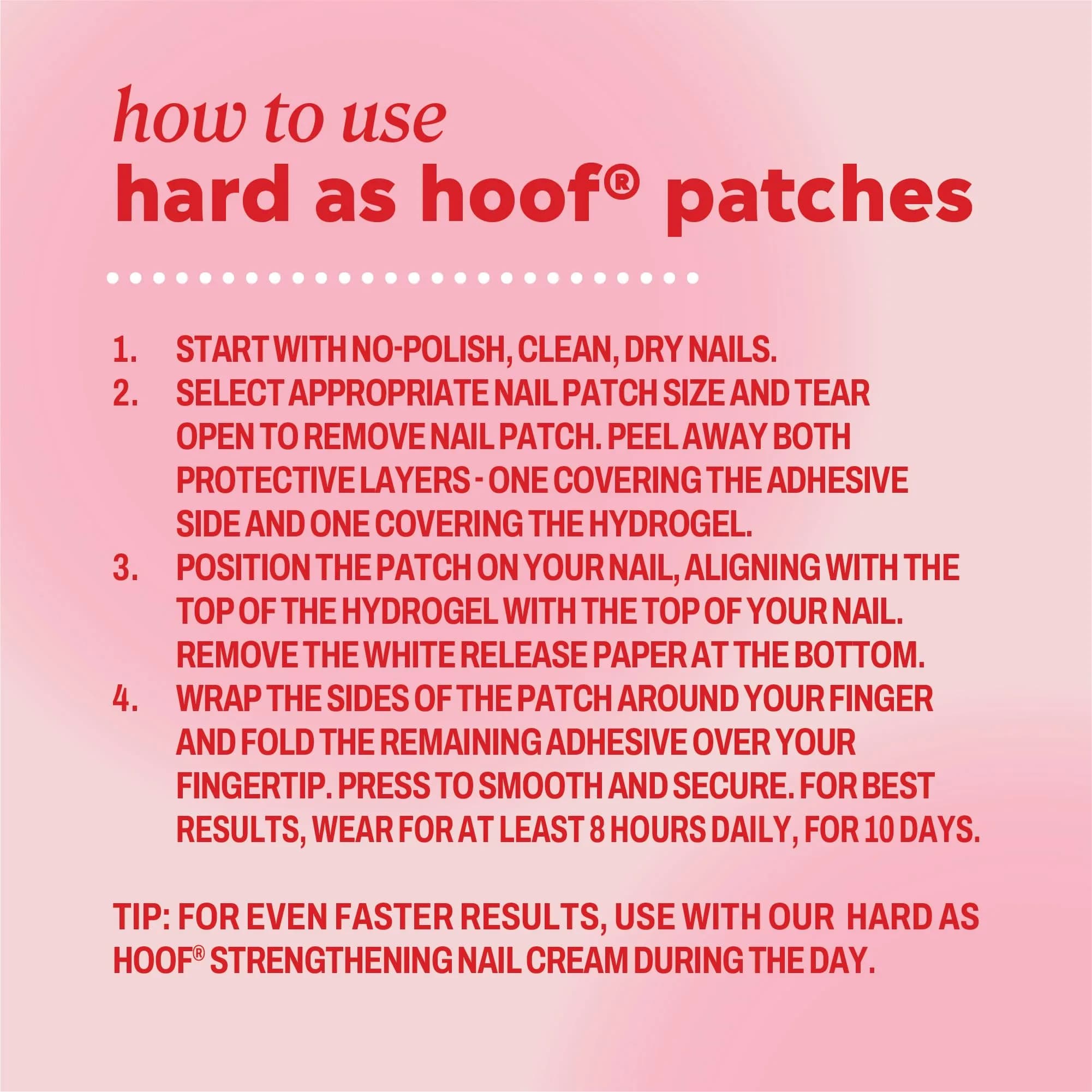 Onyx Professional Hard as Hoof Nail Repair Patches 20 Count | Overnight Nail & Cuticle Strengthening Treatment - view 9