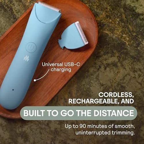 MERIDIAN The Slimmer Trimmer Waterproof Bikini Trimmer for Women Sage | Gentle, Cordless & Travel-Ready thumbnail 8