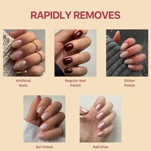 C CARE Acetone Nail Polish Remover 8 Fl oz | Fast-Acting, Nourishing, Gentle on Skin thumbnail 3