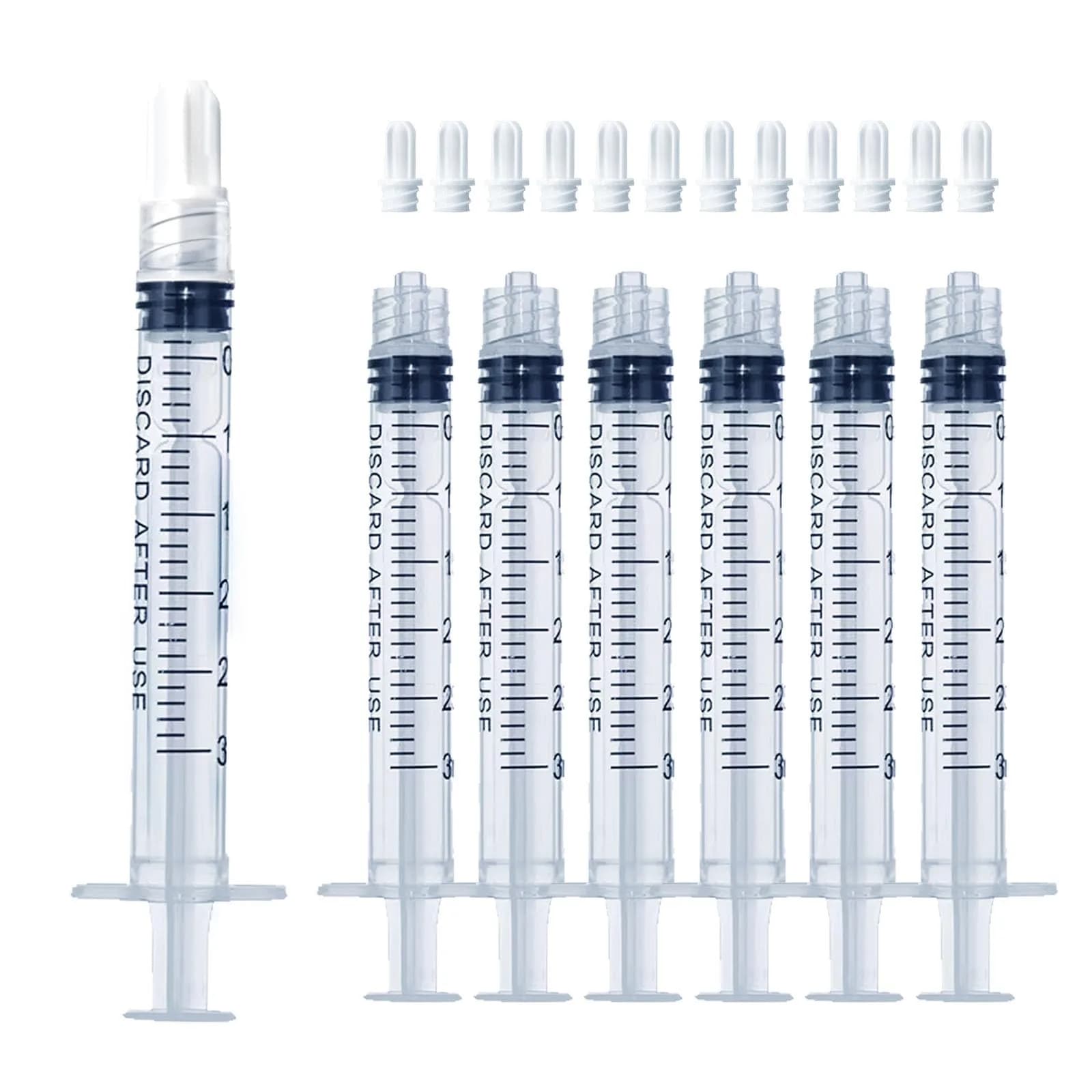 ZWCP 3mL Luer Lock Syringe (No Needle) - Sterile, Individually Wrapped, Pack of 20 | Accurate Liquid Measurement - main product image