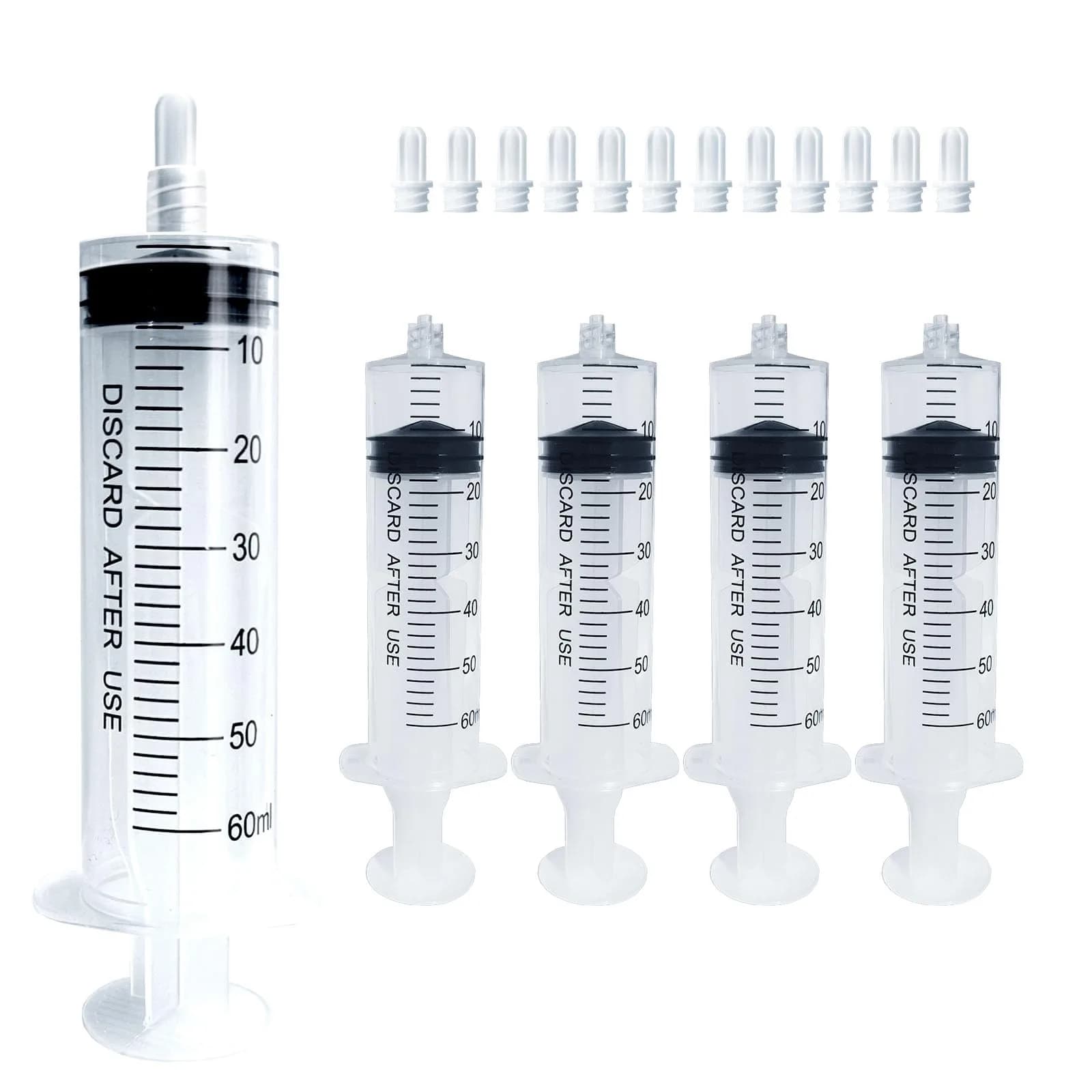 ZWCP 60ml Luer Lock Syringe (No Needle) - Pack of 50 | Sterile, Leak-Proof, Accurate Measurement
