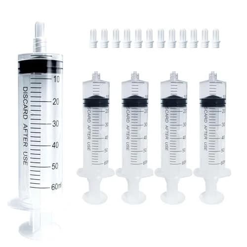ZWCP 60ml Luer Lock Syringe (No Needle) - Pack of 50 | Sterile, Leak-Proof, Accurate Measurement thumbnail 1
