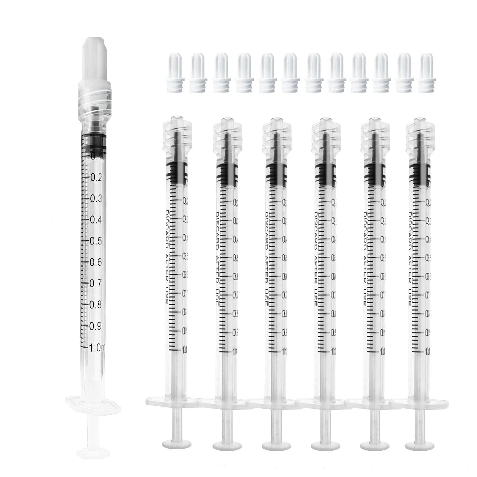 ZWCP 1mL Luer Lock Syringe (No Needle) Pack of 50 | Sterile, Individually Wrapped, Leak-Proof - main product image