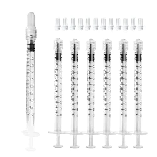 ZWCP 1mL Luer Lock Syringe (No Needle) Pack of 50 | Sterile, Individually Wrapped, Leak-Proof thumbnail 1