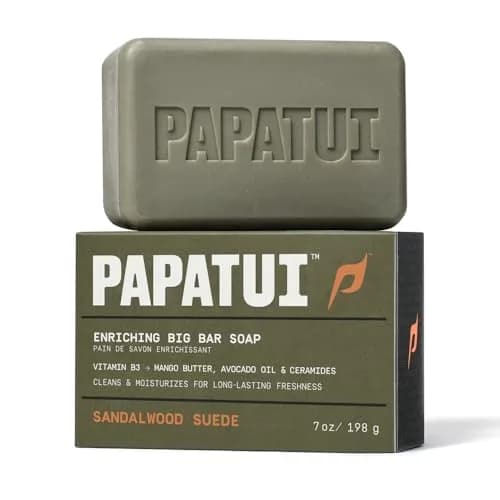 PAPATUI Enriching Bar Soap Sandalwood Suede 7oz | Nourishing & Masculine Scent thumbnail 8