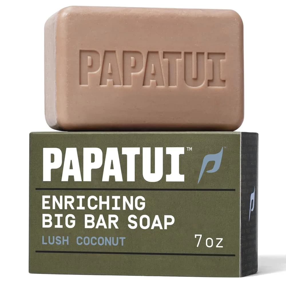 PAPATUI by Dwayne Johnson Enriching Bar Soap Lush Coconut 7oz | Moisturizing, Tropical Scent, Made with Mango & Avocado Oil
