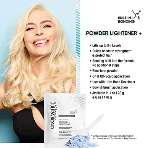 AGE beautiful Permanent Powder Hair Lightener 6 Oz | Strengthens & Protects | Lifts up to 9+ Levels thumbnail 3