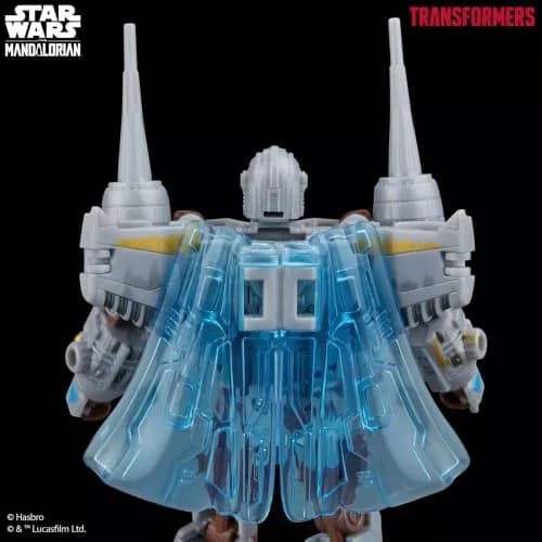Transformers x Star Wars The Mandalorian N-1 Starfighter Action Figure 18cm (7.5-Inch) | Converts in 37 Steps thumbnail 4