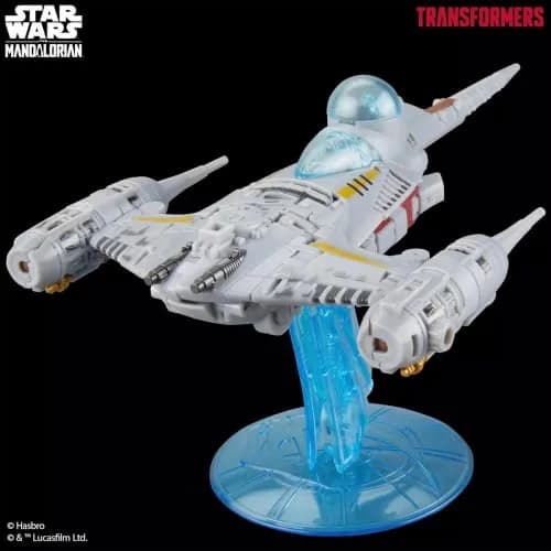 Transformers x Star Wars The Mandalorian N-1 Starfighter Action Figure 18cm (7.5-Inch) | Converts in 37 Steps thumbnail 6