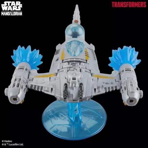 Transformers x Star Wars The Mandalorian N-1 Starfighter Action Figure 18cm (7.5-Inch) | Converts in 37 Steps thumbnail 7