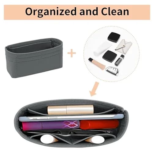LOUKAYCCI Felt Mini Organizer Insert for Longchamp XS Bag | Compact & Multi-Compartment (70-120 chars) thumbnail 5