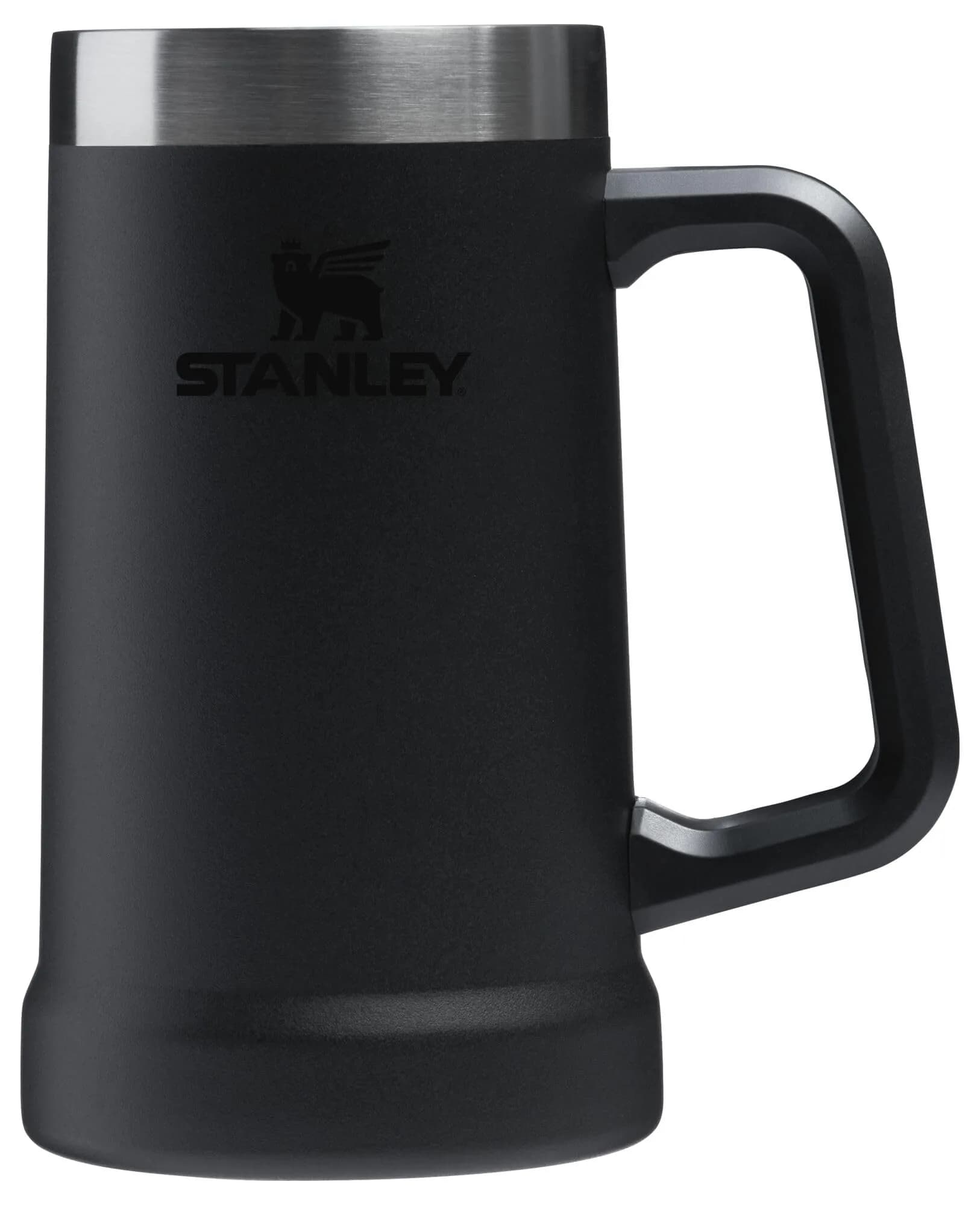STANLEY Stay-Chill Beer Stein 680 ml (24 oz) | Heavy Duty Big Grip Handle | Insulated Stainless Steel Party Mug | BPA-Free | Black 2.0 - main product image