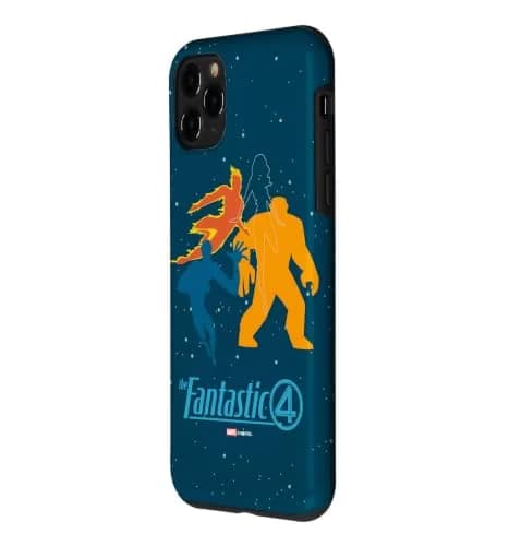 Marvel Fantastic Four iPhone 11 Pro Case | Starry Space Logo & Silhouette Design thumbnail 2