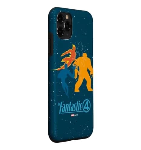 Marvel Fantastic Four iPhone 11 Pro Case | Starry Space Logo & Silhouette Design thumbnail 3