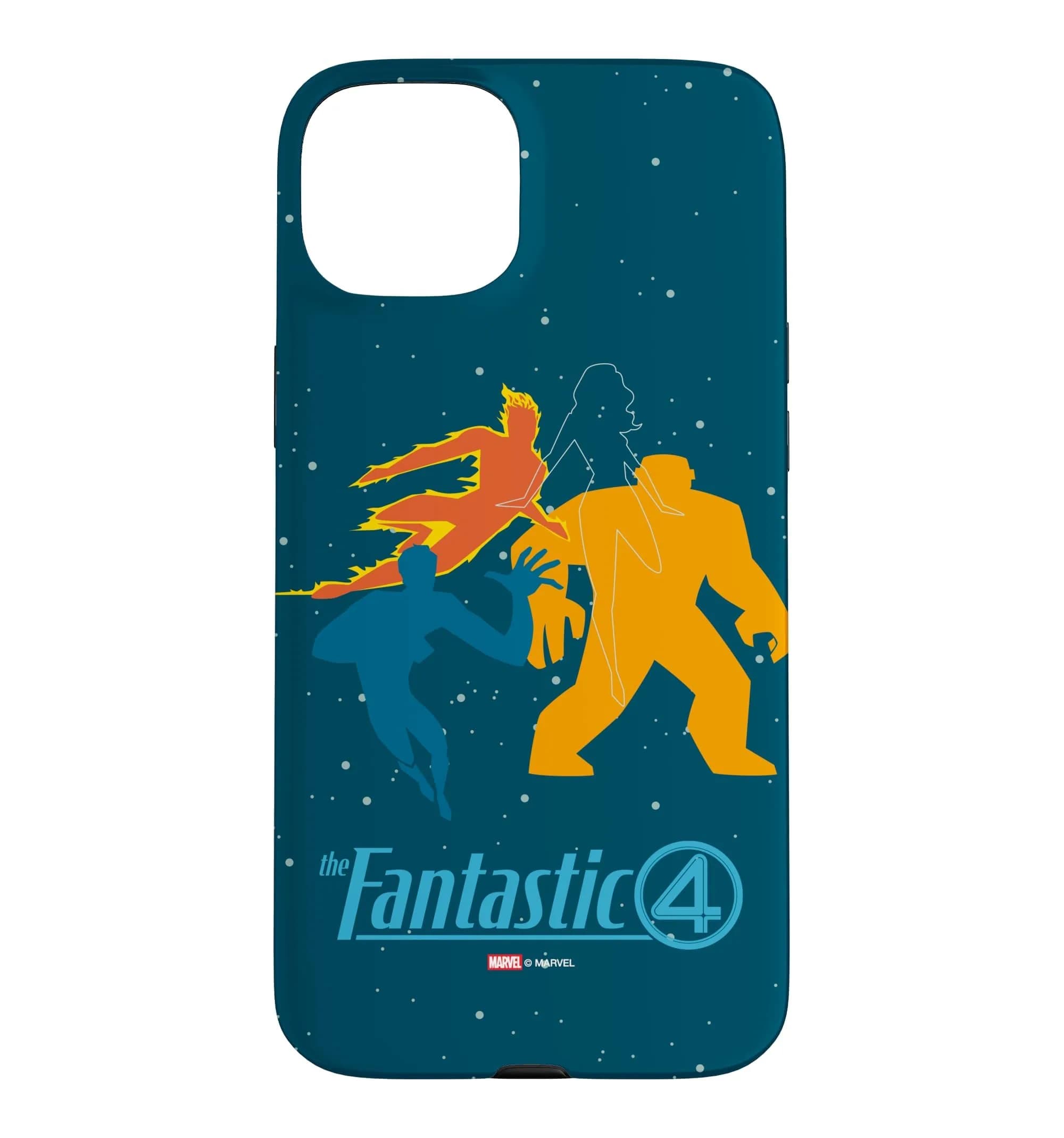 Marvel The Fantastic Four: First Steps Team & Logo iPhone 15 Plus Case | Superhero Marvel Design - main product image