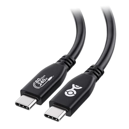 Cable Matters USB4 Cable 4.9ft | 80Gbps Thunderbolt 5/4 Compatible, 8K Video, 240W Power thumbnail 1