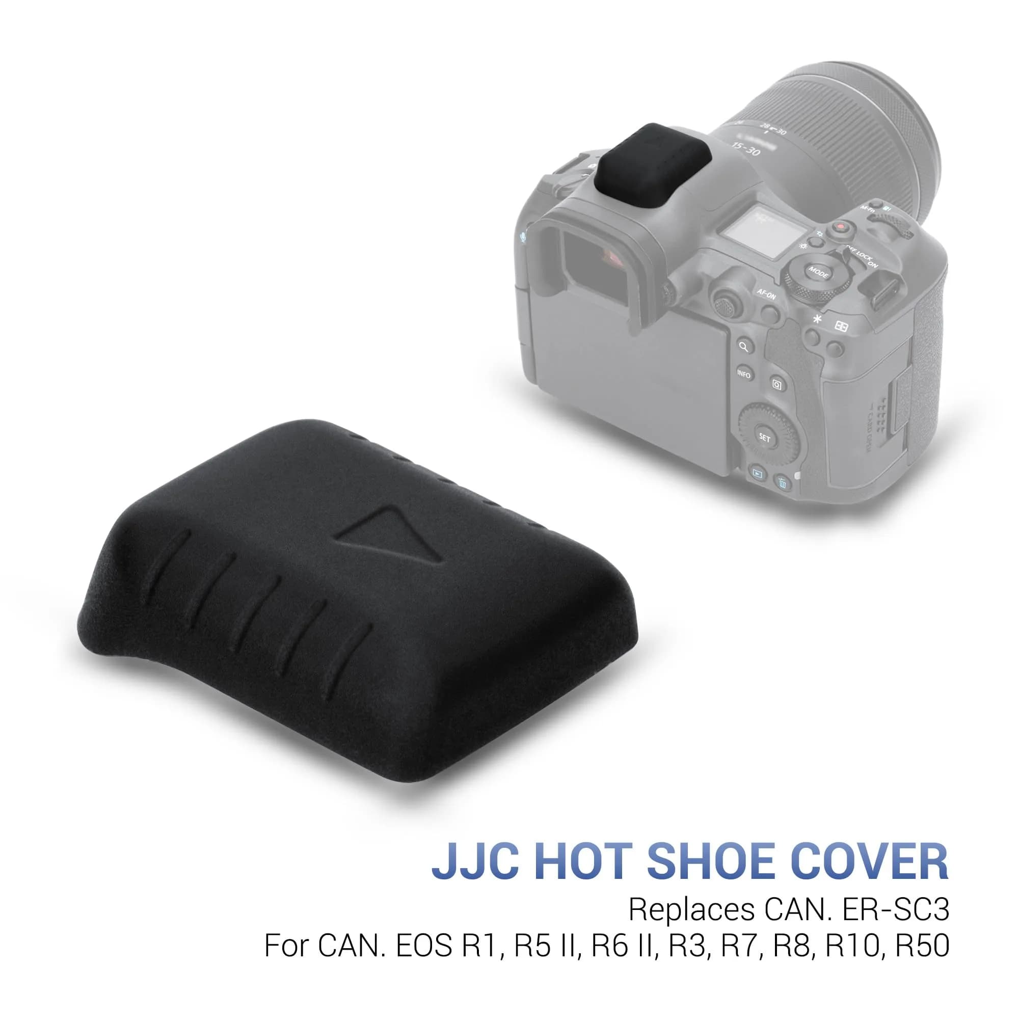JJC Hot Shoe Cover Cap for Canon EOS R Series Cameras - Black | Protects Multi-Function Hotshoe - view 2