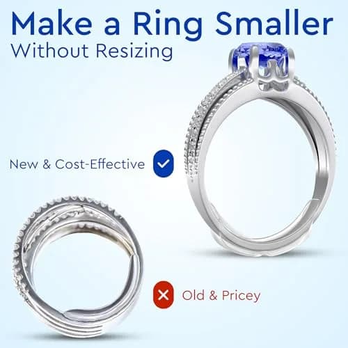 5 STARS UNITED Clip Ring Adjusters 8 Sizes (1-8mm Flat Bands) | Secure Fit for Loose Rings thumbnail 8