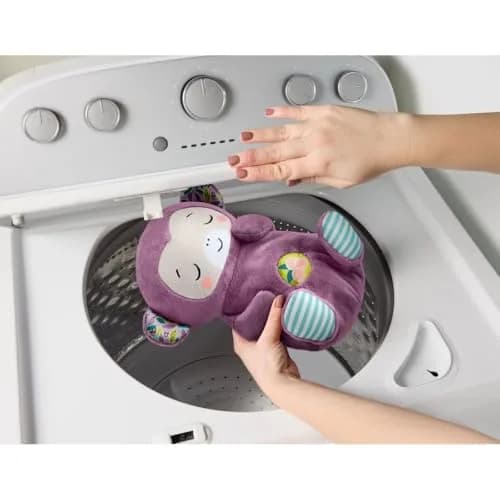 Fisher-Price Soothe ‘n Snuggle Purple Monkey Plush Sound Machine with Breathing Motion & Lights | Newborns 0+ Months thumbnail 4